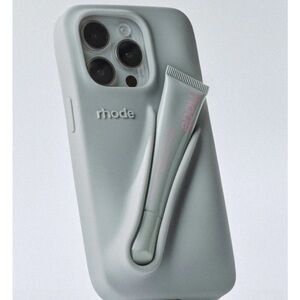 RHODE Silver Phone Case with Lip Balm Slot